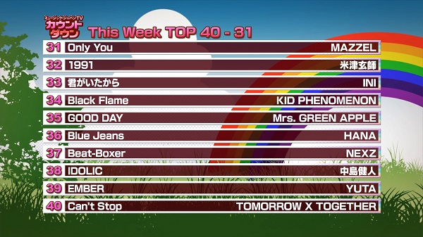 最新！ミュージック・ジャパンTVカウントダウン