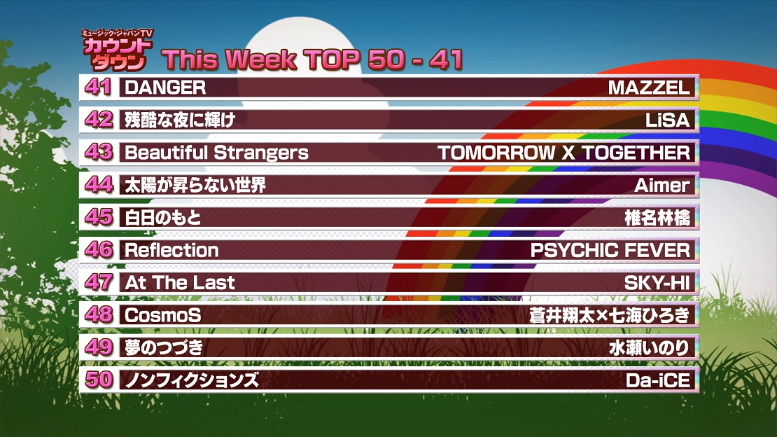 最新！ミュージック・ジャパンTVカウントダウン