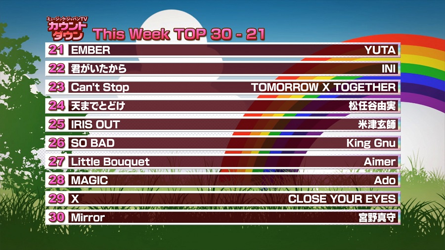 最新！ミュージック・ジャパンTVカウントダウン