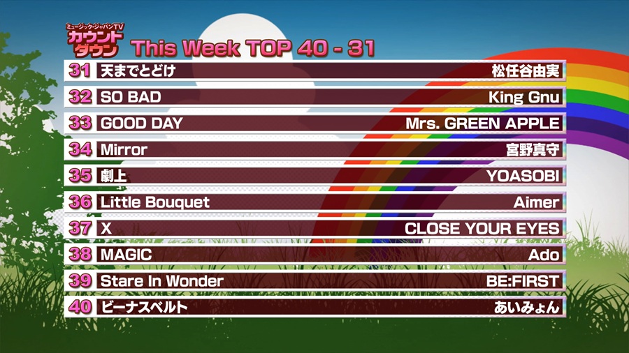最新！ミュージック・ジャパンTVカウントダウン