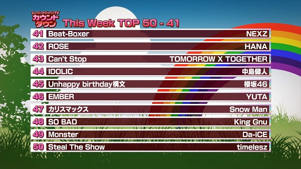 最新！ミュージック・ジャパンTVカウントダウン