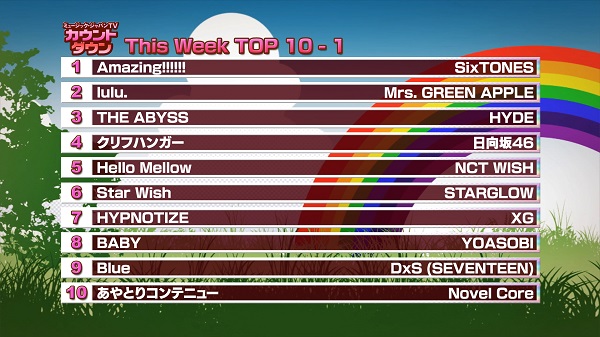 最新！ミュージック・ジャパンTVカウントダウン