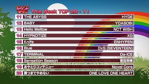 最新!ミュージック・ジャパンTVカウントダウン
