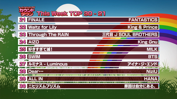 最新！ミュージック・ジャパンTVカウントダウン