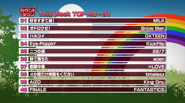 最新！ミュージック・ジャパンTVカウントダウン
