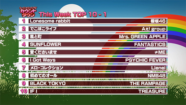 最新！ミュージック・ジャパンTVカウントダウン
