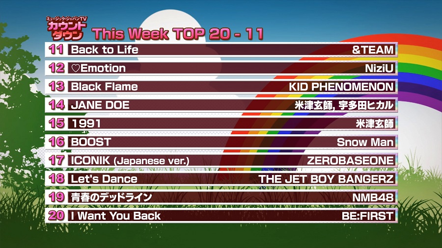 最新！ミュージック・ジャパンTVカウントダウン